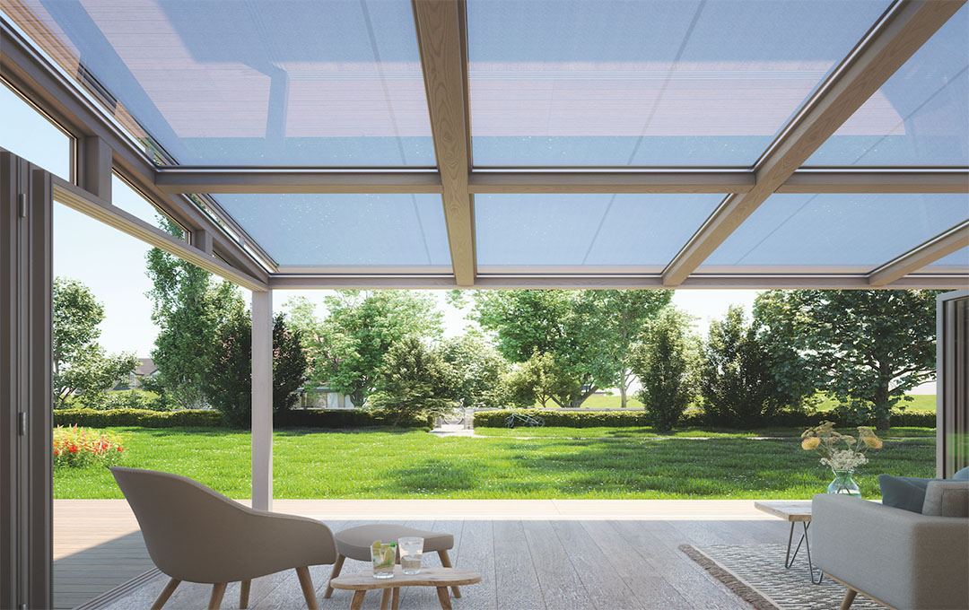 Discreet Glass Roof Blinds by Undercover Blinds in Melbourne and Mornington